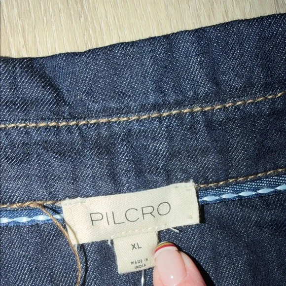 Pilcro Indigo Denim Shirt - Picture 2 of 4